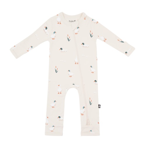 Zippered Romper in Duck