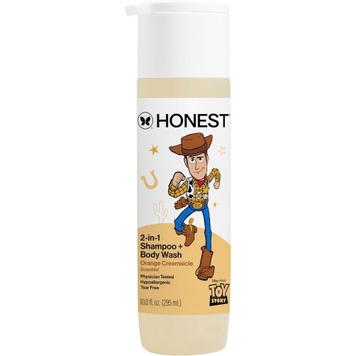 The Honest Company Cleansing 2-in-1 Shampoo + Body Wash, Gentle on Skin, Dermatologist Tested, Tear Free, Hypoallergenic, Disney and Pixar's Toy Story, Orange Creamsicle