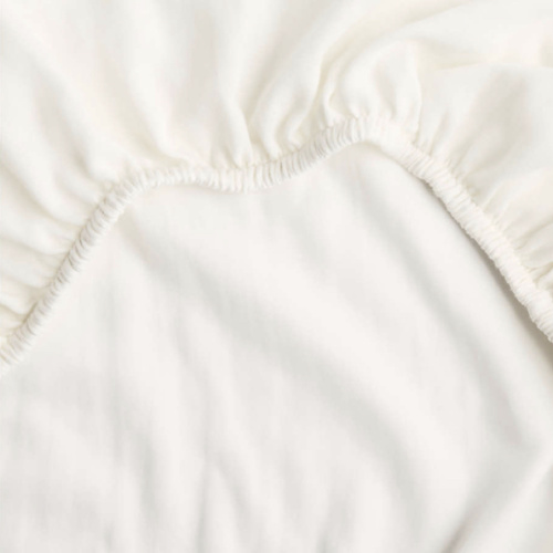 Supersoft Pampas Ivory 100% Organic Cotton Gauze Baby Bassinet Sheet