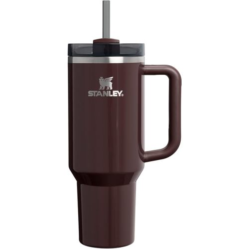 STANLEY Quencher H2.0 Tumbler with Handle and Straw 40 oz | Flowstate 3-Position Lid | Cup Holder Compatible for Travel | Insulated Stainless Steel Cup | BPA-Free | Mahogany Gloss