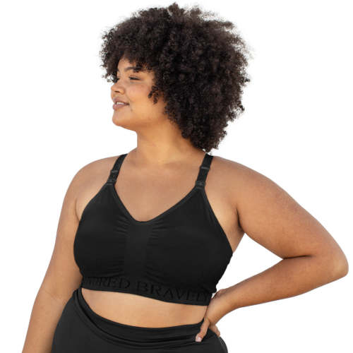 Sublime® Hands-Free Pumping & Nursing Sports Bra | Black