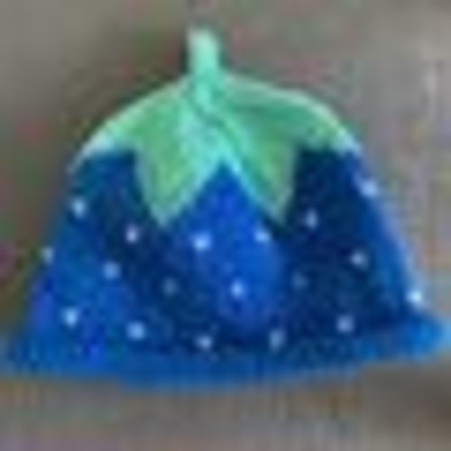 COTTON BLUEBERRY HAT - Newborn to Adult Sizes - Blue