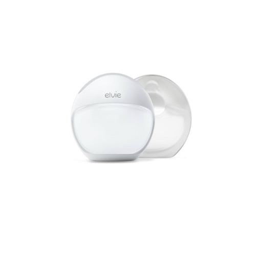 Elvie Curve - Manual Wearable Breast Pump - Hands-Free, Kick-Proof, Portable Silicone Pump That Can Be Worn in-Bra for Gentle, Natural Milk Expression - Breast Feeding Essentials
