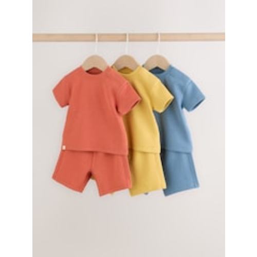 Buy Orange/Blue/Yellow Tops and Shorts 6 Piece Baby Set (0mths-2yrs) from Next USA
