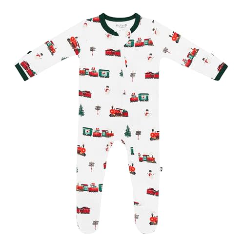 KYTE BABY Unisex Zipper Closure Footies, Rayon Made From Bamboo, 0-24 Months