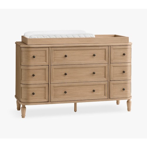 Aubrey 9-Drawer Dresser & Topper Set (56w x 19d")