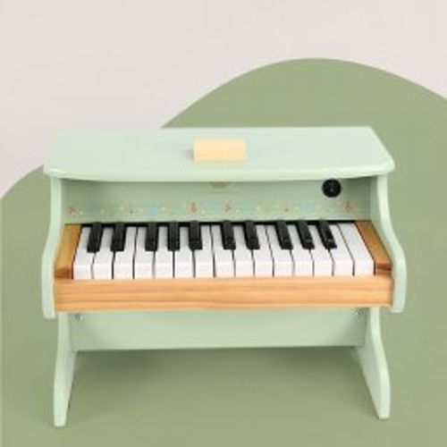 Freniland Pine Wooden Piano for Kids Ages 3+,Musical Learning Toy with Realistic Keys and Durable Build