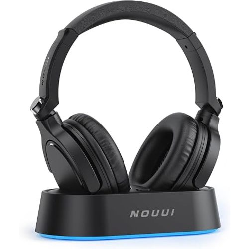 Wireless Headphones for TV Watching, TV Headphones Wireless for Seniors with Transmitter Charging Base, Over Ear Bluetooth Headset No Audio Delay, HiFi Stereo, 65H Playtime, Gifts for Parents/Elderly