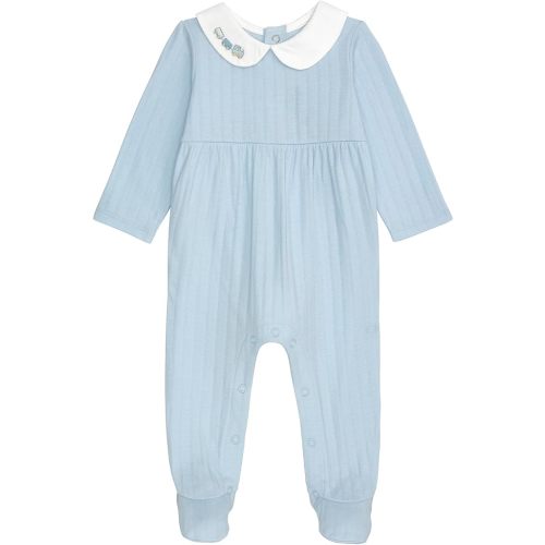 Mud Pie Baby Boy Blue Layette Train Sleeper