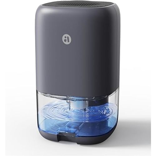 Dehumidifier, 35 OZ Small Dehumidifiers for Bedroom for Home, Quiet with Auto Shut Off, Dehumidifiers for Bedroom (280 sq. ft), Bathroom, RV, Closet, Grey
