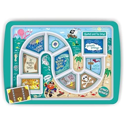 Genuine Fred DINNER WINNER Kids' Dinner Tray, Pirate