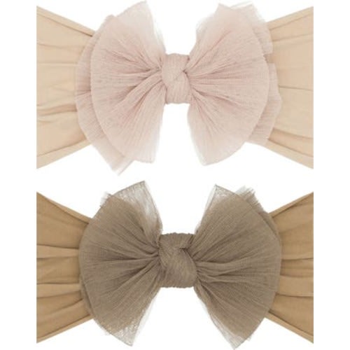2-Pack Fab-Bow-Lous® Point d'Esprit Tulle Headbands