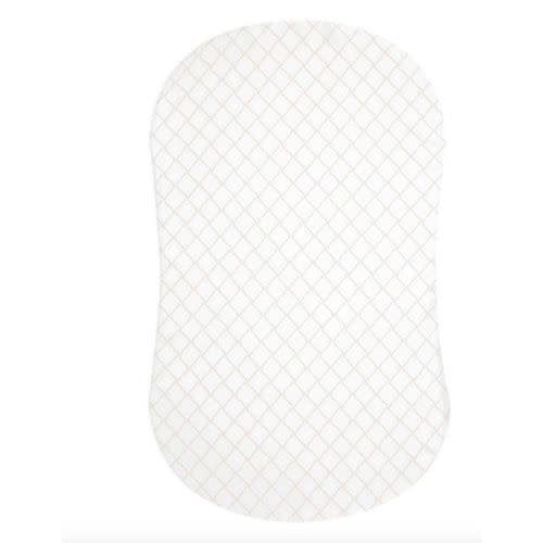 HALO - BassiNest Fitted Sheet 100% Cotton | Nautical Net - cream/gray