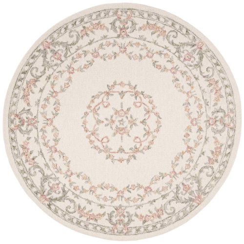 SAFAVIEH Handmade Aubusson Kattie Traditional Oriental Wool Rug - Round 6’