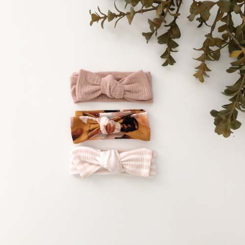 Handmade Baby Bow Headbands | Soft Newborn Knot Headband – Two Sweet Cheeks