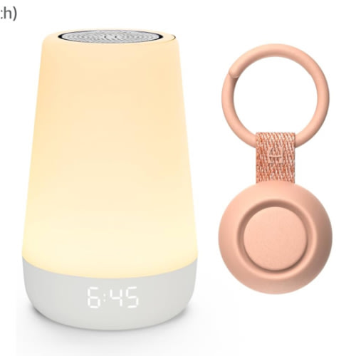 Hatch for Baby Sleep Bundle: Home & Travel Sound Machines Includes Rest 2nd Gen and Portable Hatch Go (Peach)