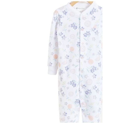 Premium Peruvian Pima Cotton Orange Snug Footie Pajamas For Infant, 12-18M