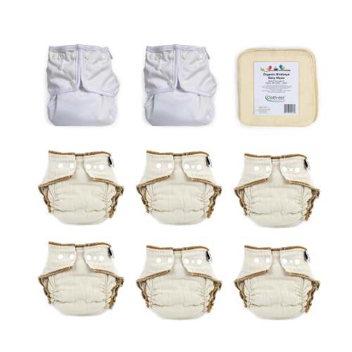 Cloth-eez try organic cloth diapers kit for older babies