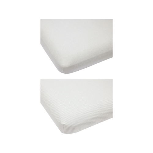 Anko 2 Pack Jersey Cotton Fitted Cot Sheets - Sand