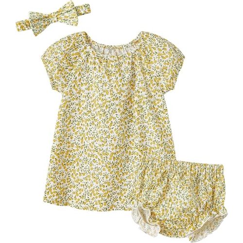 pureborn Baby Girl Dress 0-24 Months