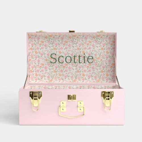 Mini Trunk - Pink - Spring In St. Louis / Embroidery