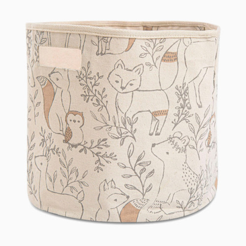 Crane Baby Cotton Canvas Storage Bin - Ezra