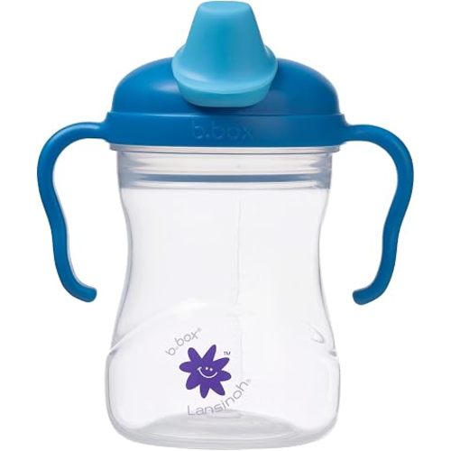 Lansinoh b.box Spout Sippy Cup (4+ Months) | Soft SiliconeSpout, Leak‑Proof, BPA‑Free | Hygienic Lid, Dishwasher Safe, 8 oz Toddler Training Cup |8 oz | Spearmint