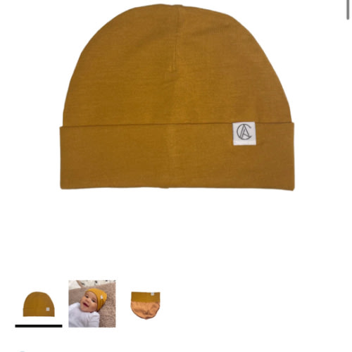 Satin Lined Jersey Beanie-Ginger – Aarin & Co.
