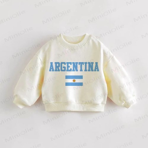 ARGENTINA Baby Toddler Cream Sweatshirt