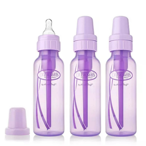 Dr. Browns Options + Natural Flow Anti-Colic Baby Bottles, 8oz, 6 Pack