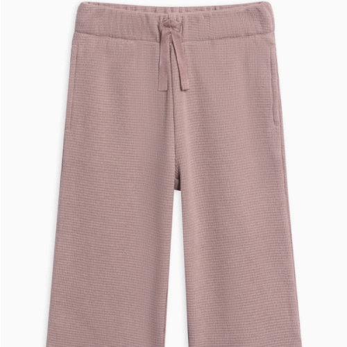 Clove Waffle Knit Straight Leg Pants