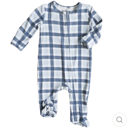 Zipper Footie - Paxton’s Plaid