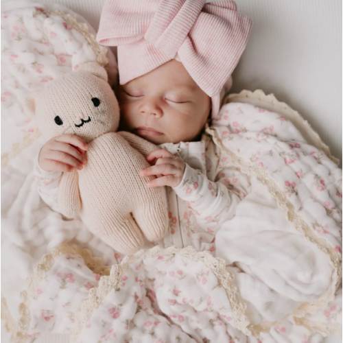 Gauze Lace Blanket | Paisley Peony – Little and Fern