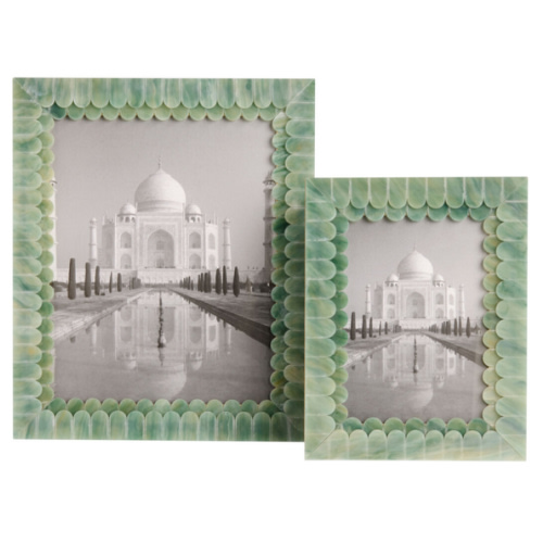 Green Resin Double Scallop Picture Frame - World Market
