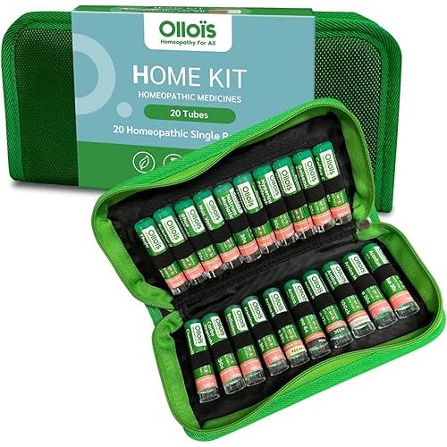 OLLOIS Homeopathy 20-Remedy Starter Kit (Organic & Lactose-Free