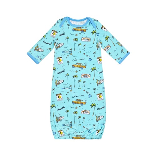 We Go Holoholo Bamboo Layette Gown