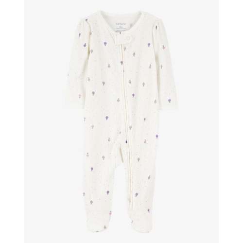 Baby Girl Air Balloon 2-Way Zipper Textured Sleep and Play | Carter's