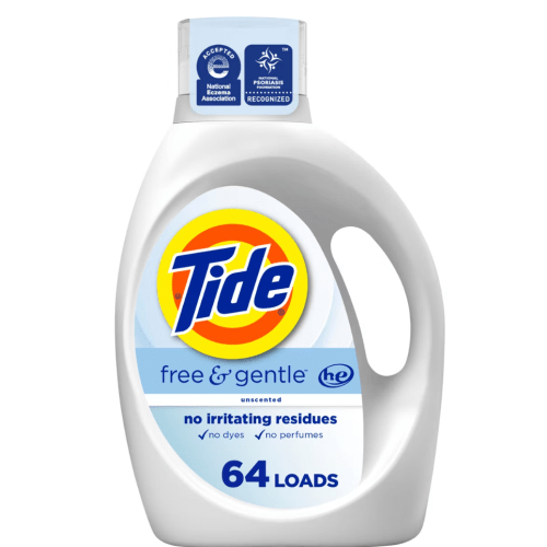 Tide Free & Gentle Unscented HE Deep Cleaning Concentrated Liquid Laundry Detergent 64 Loads - 84 fl oz