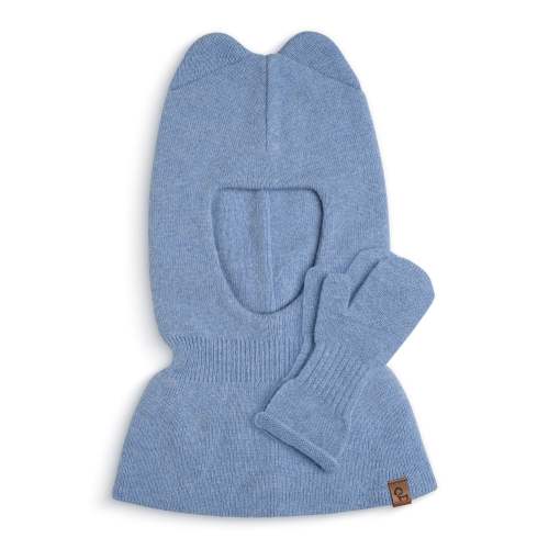 Kids' Knit Balaclava & Mittens Cashmere Blend 2-Piece
