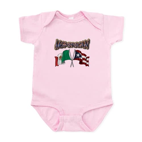 CafePress Mexirican Flags Body Suit Infant Baby Bodysuit Romper