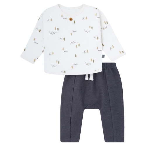 Modern Moments by Gerber Baby Boy Top and Harem Pants Outfit Set, Sizes 0/3 Months - 24 Months