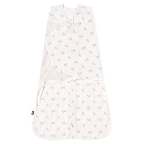 HALO Baby Girl 100% Cotton 1.5 TOG Sleepsack Sleeveless Swaddle Wrap - Vintage Floral Striped Newborn: Inverted Zipper, Knit Construction