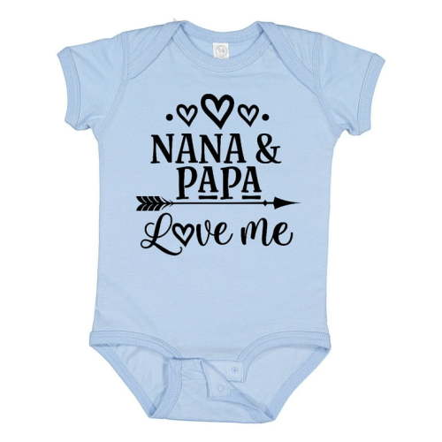 Inktastic Nana Papa Love Me Grandchild Boys or Girls Baby Bodysuit