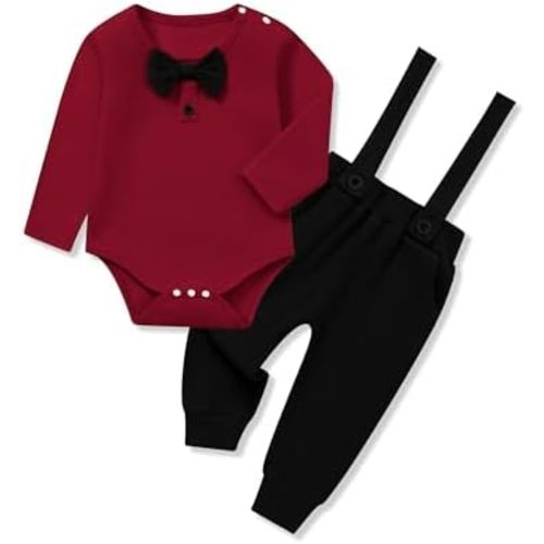 SANMIO Baby Boy Clothes Outfits 0 3 6 12 18 Months Long Sleeve Romper and Pants Sets Infant Baby Boy Fall Winter Clothing Set
