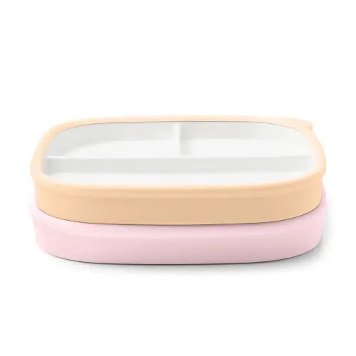 Clean Start Toddler Divided Plate | Premium Ceramic | Non Toxic – Ello