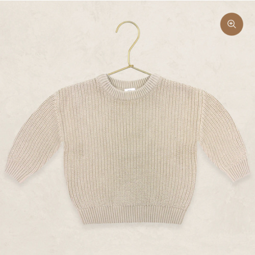 Knit Chunky Sweater - Tan