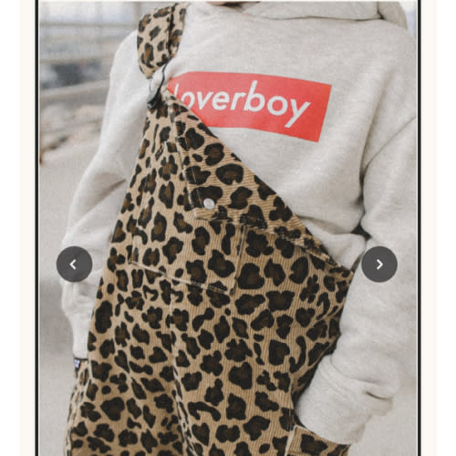 Leopard Print Overalls