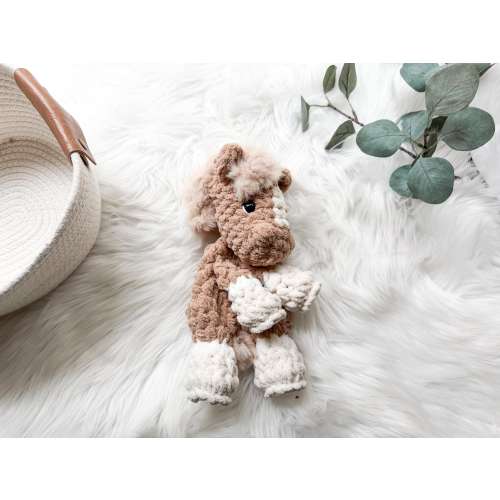 Horse Baby Lovey, Horse Stuffed Animal, Farm Animal Baby Gift, Pony Lovey, Western Nursery, Baby Gift Girl, Security Blanket, Toddler Boy Gi