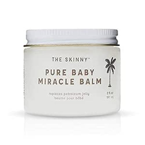 SKINNY & CO. Pure Baby Coconut Oil - 100% Organic Coconut Oil for Sensitive Skin Care, Cradle Cap Treatment, Baby Eczema, Psoriasis, and Diaper Rash Relief, All Natural and Chemical Free, 2 oz.