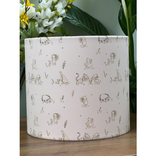 Mindful Winnie the Pooh Bear Baby Nursery Ceiling Light Shade or Table Lampshade 8",10" or 12"